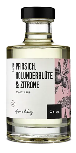 PFIRSICH, HOLUNDERBLÜTE & ZITRONE TONIC SIRUP | 200 ml