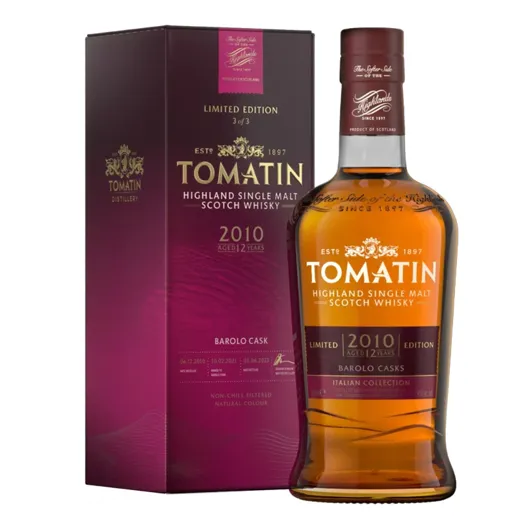 TOMATIN ITALIAN COLLECTION BAROLO CASK | 46% VOL. | 70CL